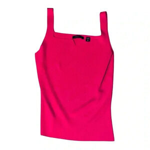 Cyrus Ribbed Knit Red Tank Top Sz M